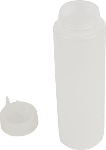  Vogue Clear 3 Nozzle Squeeze Bottle 24oz 