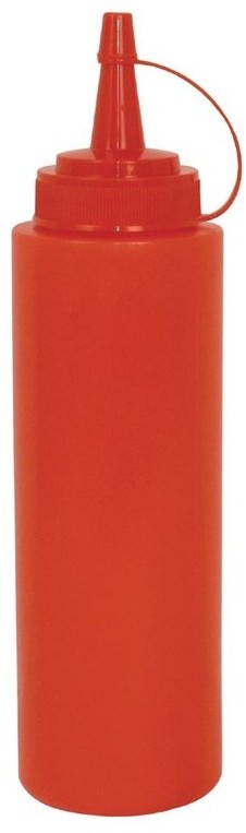  Vogue Red Squeeze Sauce Bottle 12oz 