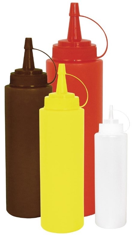  Vogue Brown Squeeze Sauce Bottle 35oz 