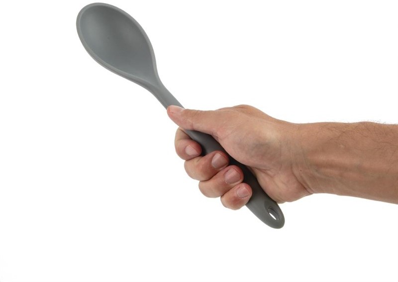  Vogue Silicone High Heat Cooking Spoon Grey 