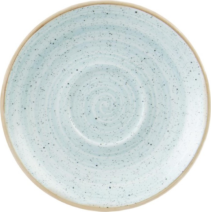  Churchill Stonecast Round Cappuccino Saucers Duck Egg Blue 185mm (Pack of 12) 