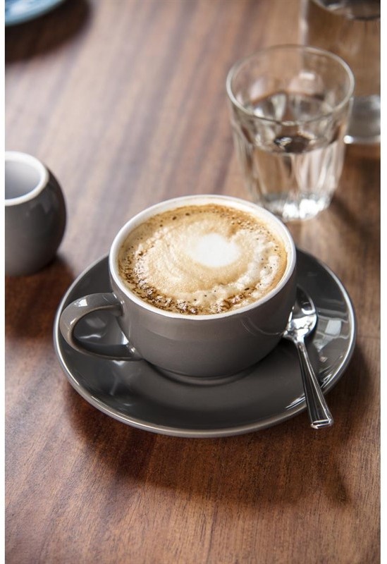  Olympia Cafe Cappuccino Cups Charcoal 340ml (Pack of 12) 