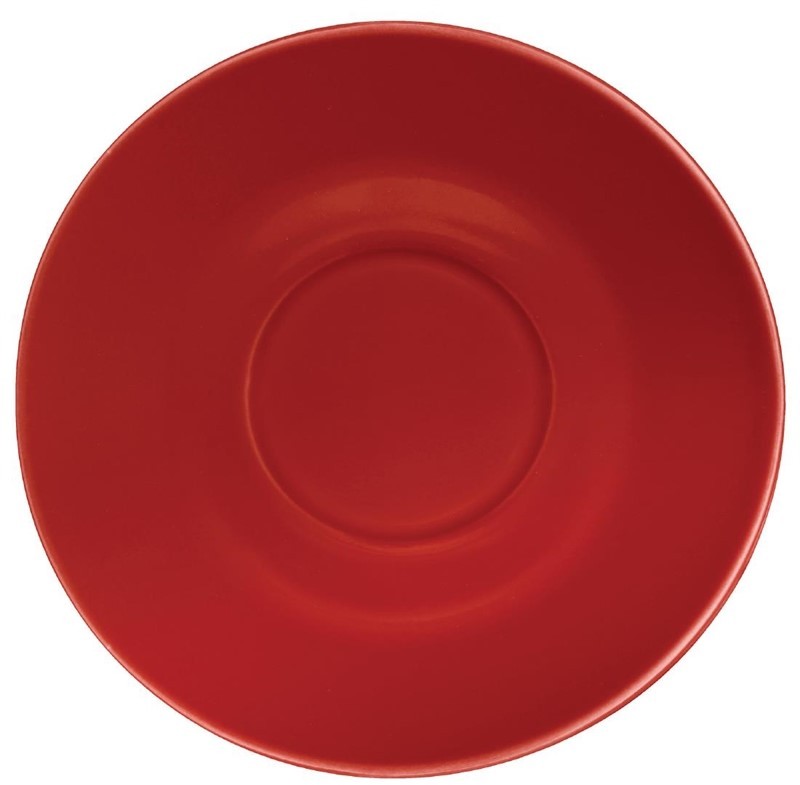  Olympia Cafe Saucers Red 158mm (Pack of 12) 