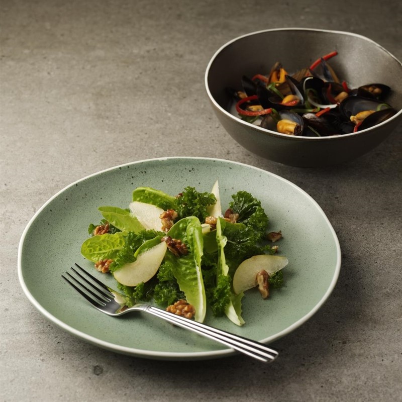  Olympia Chia Deep Bowls Charcoal 210mm (Pack of 6) 