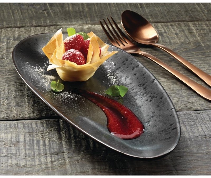  Olympia Fusion Oval Plate 357mm (Pack of 4) 