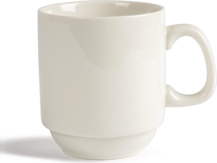  Olympia Ivory Stacking Mugs 285ml 10oz (Pack of 12) 