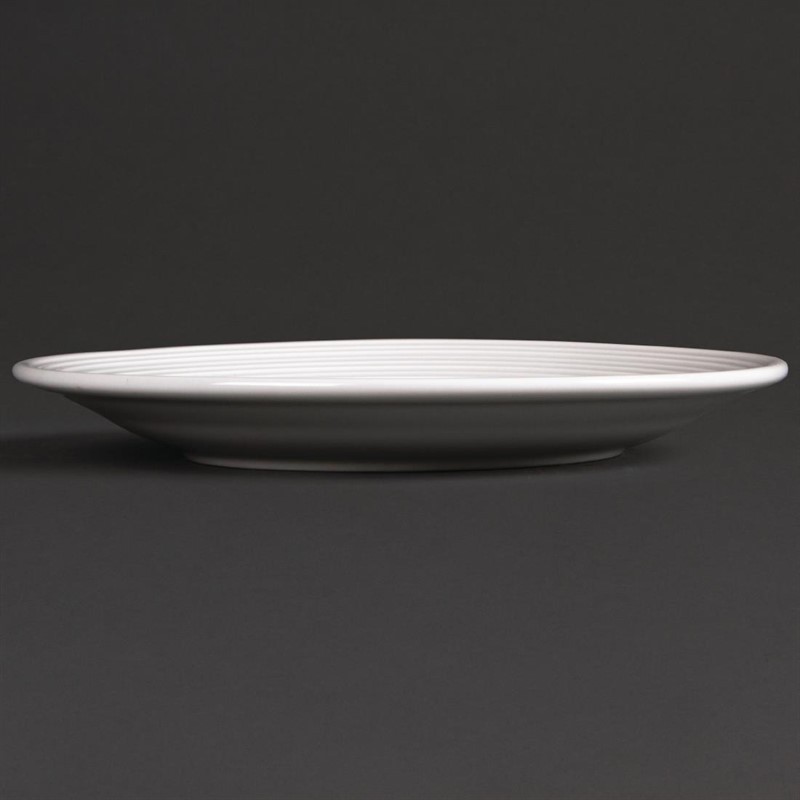  Olympia Linear Wide Rimmed Plates 150mm (Pack of 12) 