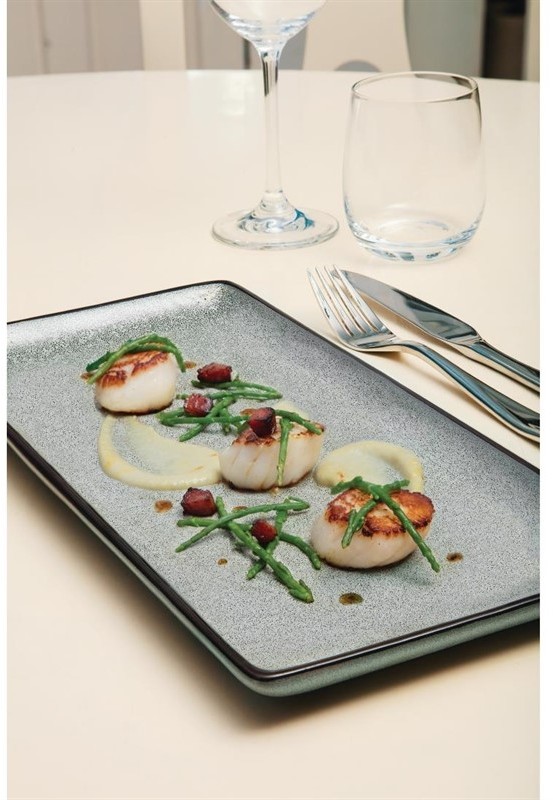  Olympia Mineral Rectangular Plate 255mm (Pack of 6) 