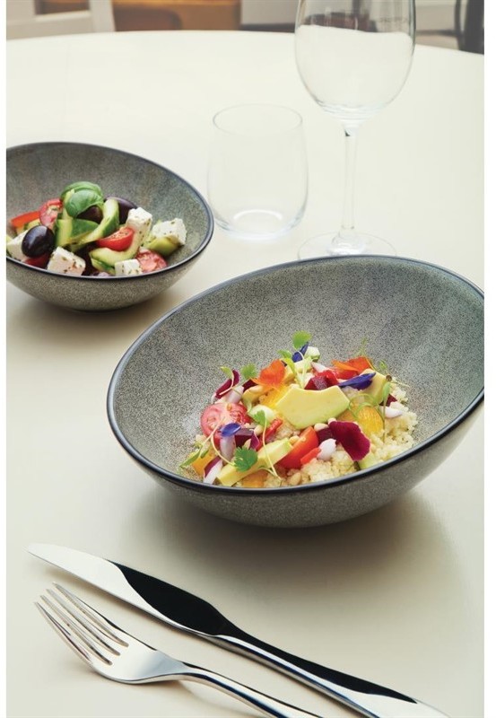 Olympia Mineral Sloping Bowl 175mm (Pack of 6) 
