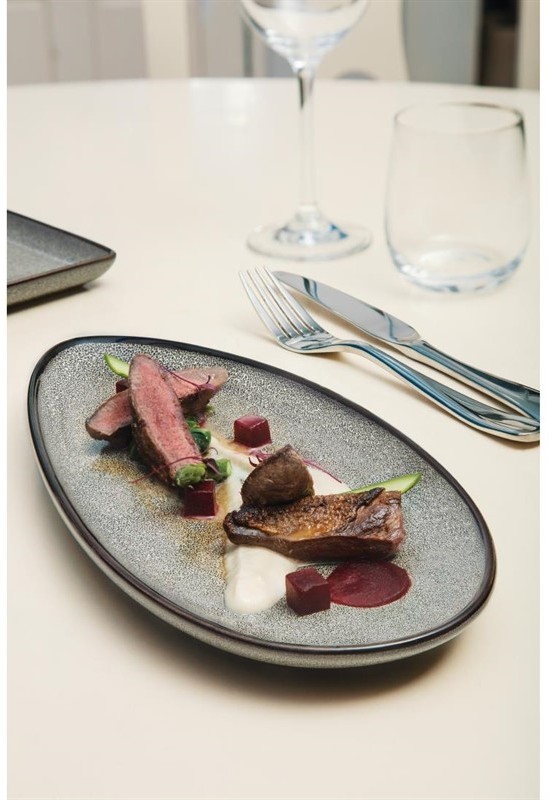  Olympia Mineral Leaf Plate 305mm (Pack of 6) 