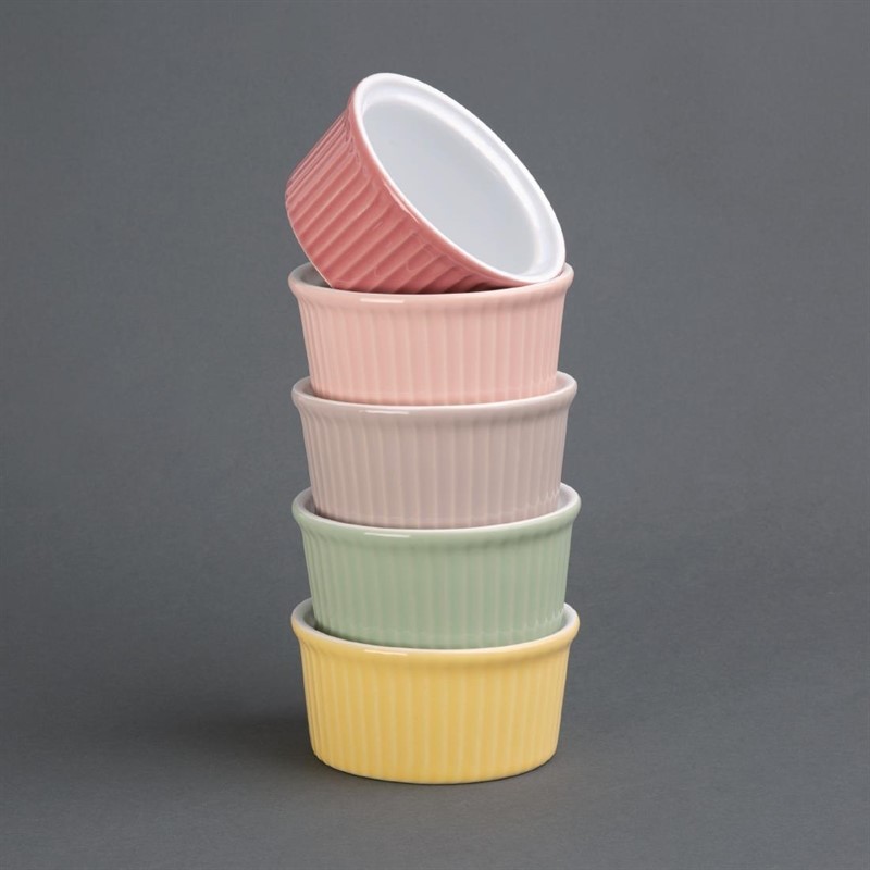  Olympia Pastel Ramekin Grey 145ml (Pack of 12) 