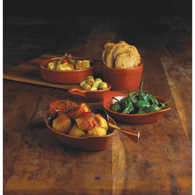  Olympia Rustic Mediterranean Large Dishes 134mm (Pack of 6) 