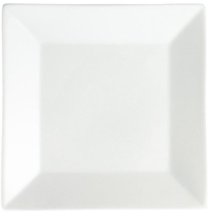  Olympia Whiteware Square Plates Wide Rim 250mm (Pack of 6) 