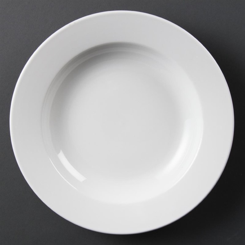  Olympia Whiteware Deep Plates 270mm 2Ltr (Pack of 6) 