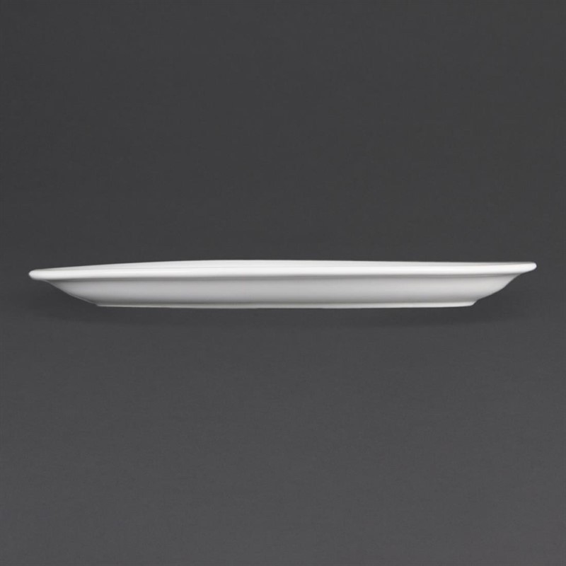  Olympia Whiteware Oval Platters 250mm (Pack of 6) 