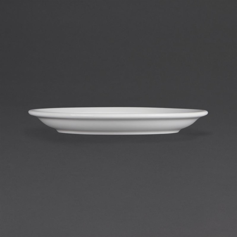  Olympia Whiteware Narrow Rimmed Plates 180mm (Pack of 12) 