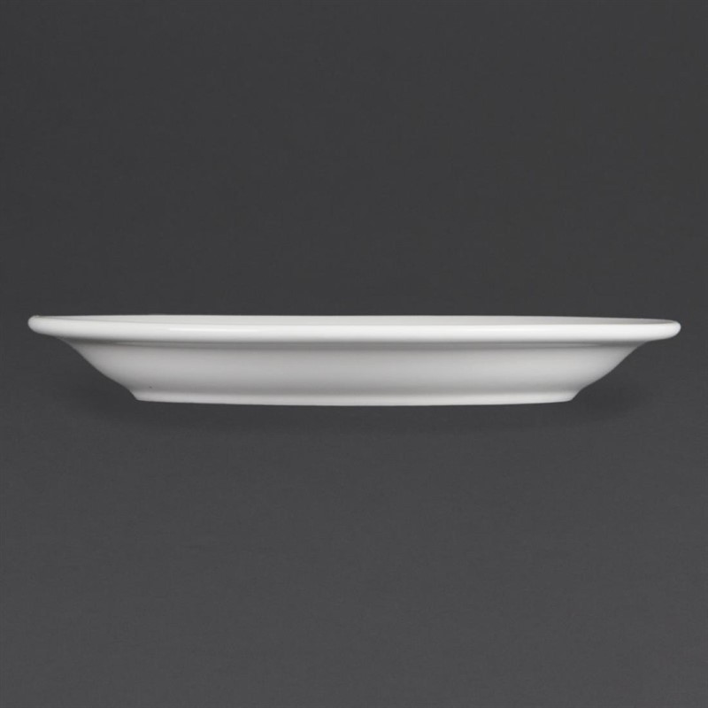  Olympia Whiteware Narrow Rimmed Plates 202mm (Pack of 12) 