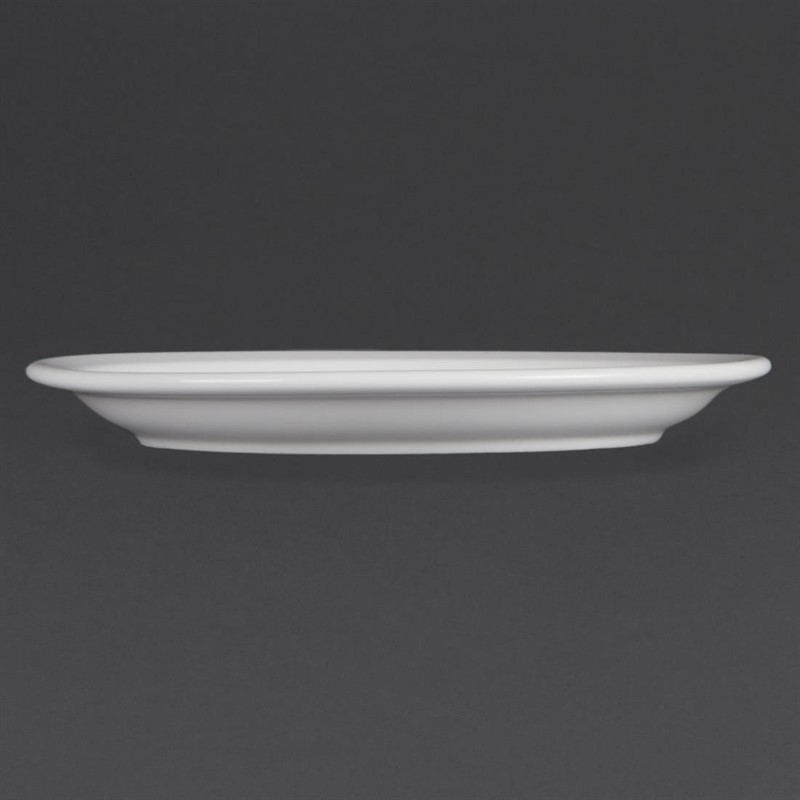  Olympia Whiteware Narrow Rimmed Plates 230mm (Pack of 12) 