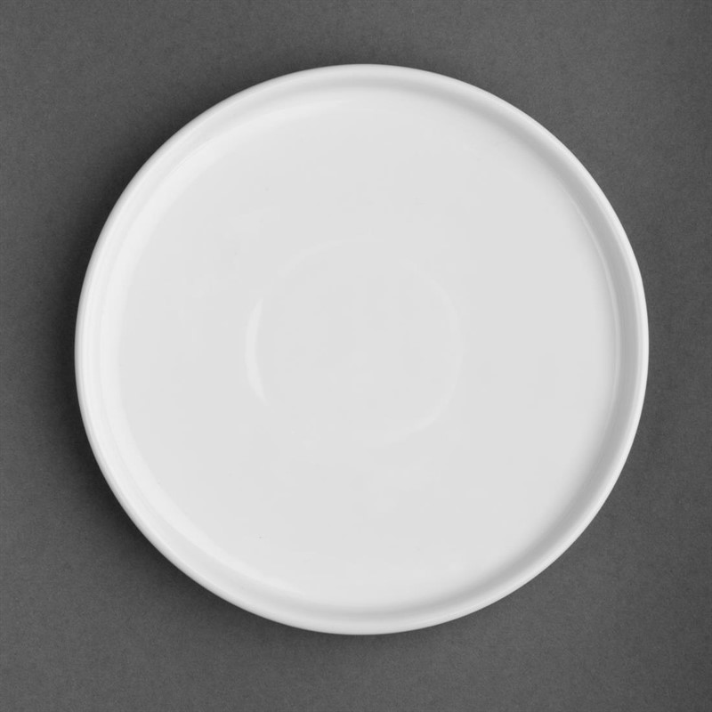  Olympia Whiteware Flat Round Plates 150mm (Pack of 6) 