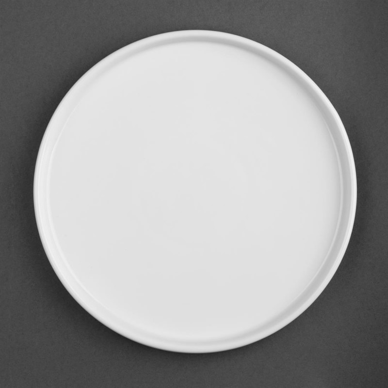  Olympia Whiteware Flat Round Plate 268mm (Pack of 4) 