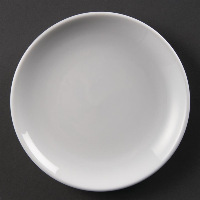  Olympia Whiteware Coupe Plates 180mm (Pack of 12) 