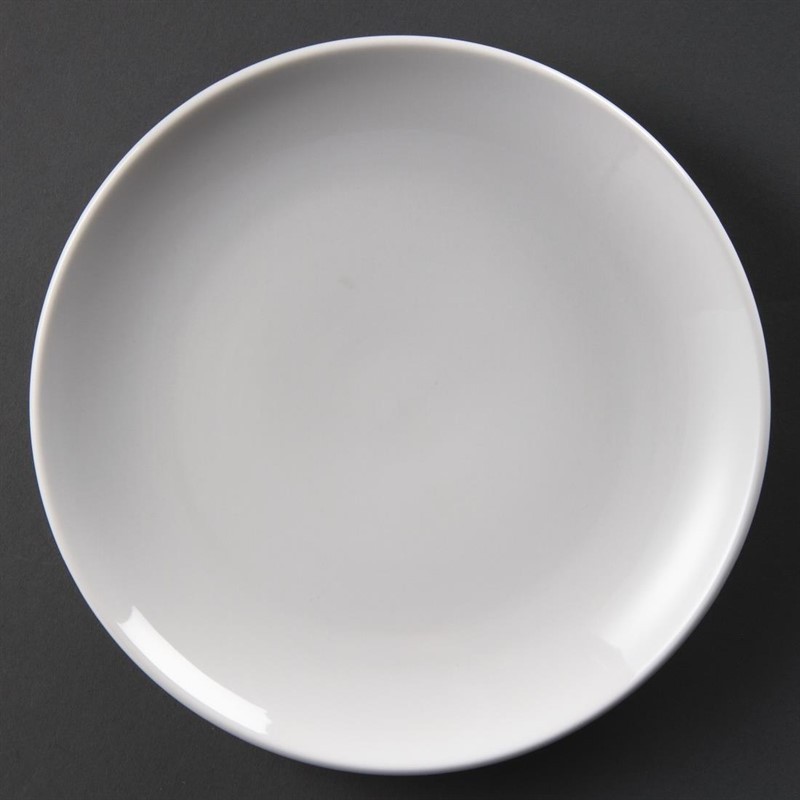  Olympia Whiteware Coupe Plates 230mm (Pack of 12) 