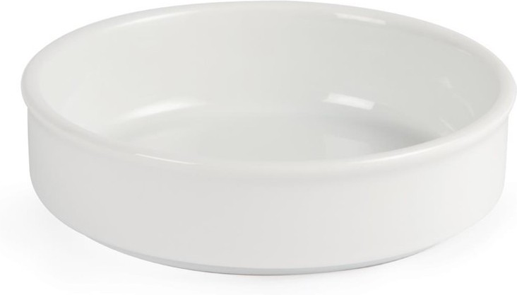  Olympia Mediterranean Stackable Dishes White 134mm (Pack of 6) 