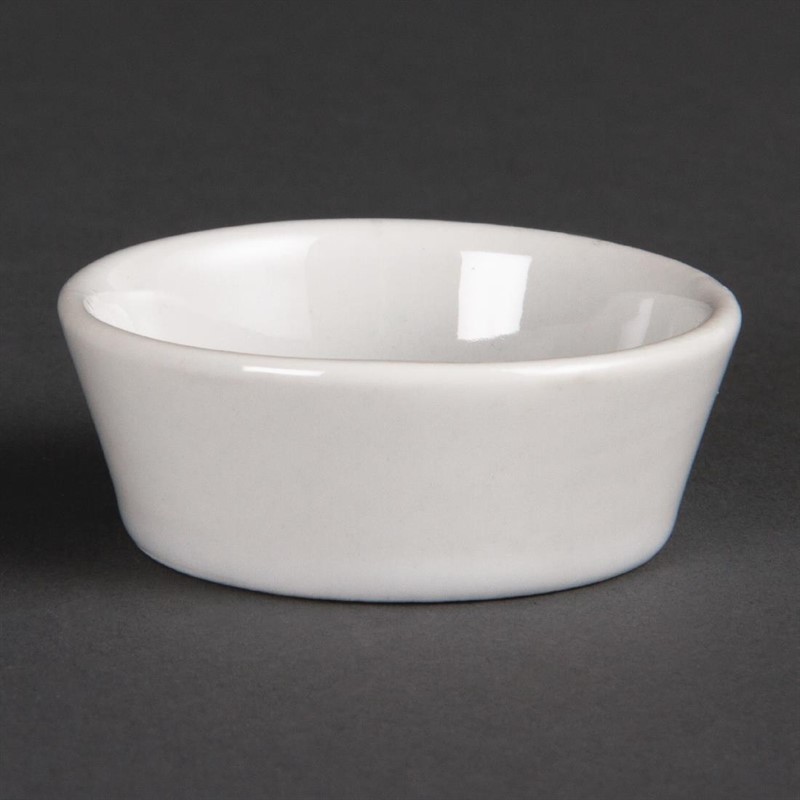  Olympia Whiteware Sloping Edge Bowls 50mm (Pack of 12) 