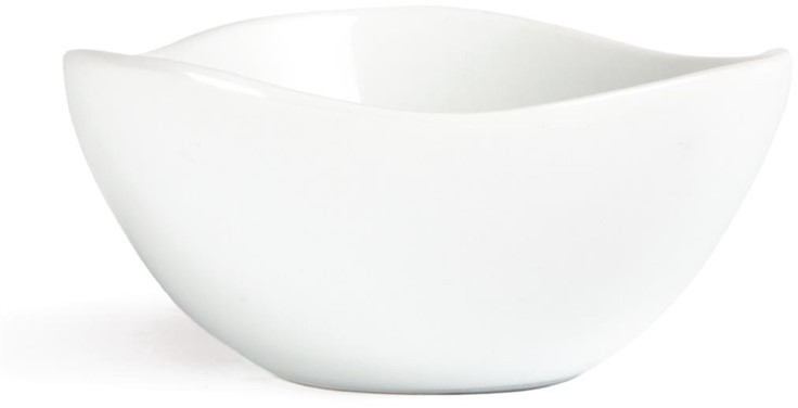  Olympia Whiteware Wavy Bowls 105mm (Pack of 12) 