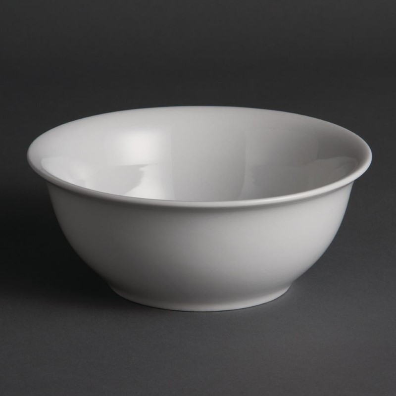  Olympia Whiteware Salad Bowls 175mm (Pack of 6) 