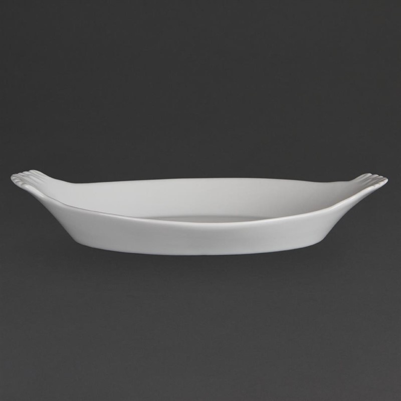  Olympia Whiteware Oval Eared Dishes 320x 177mm (Pack of 6) 