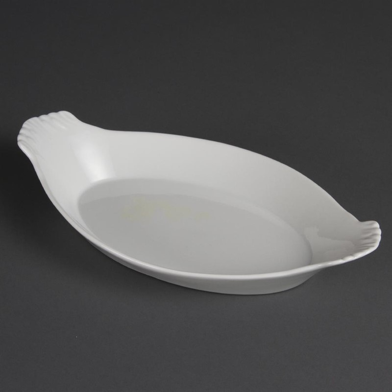 Olympia Whiteware Oval Eared Dishes 320x 177mm (Pack of 6) 