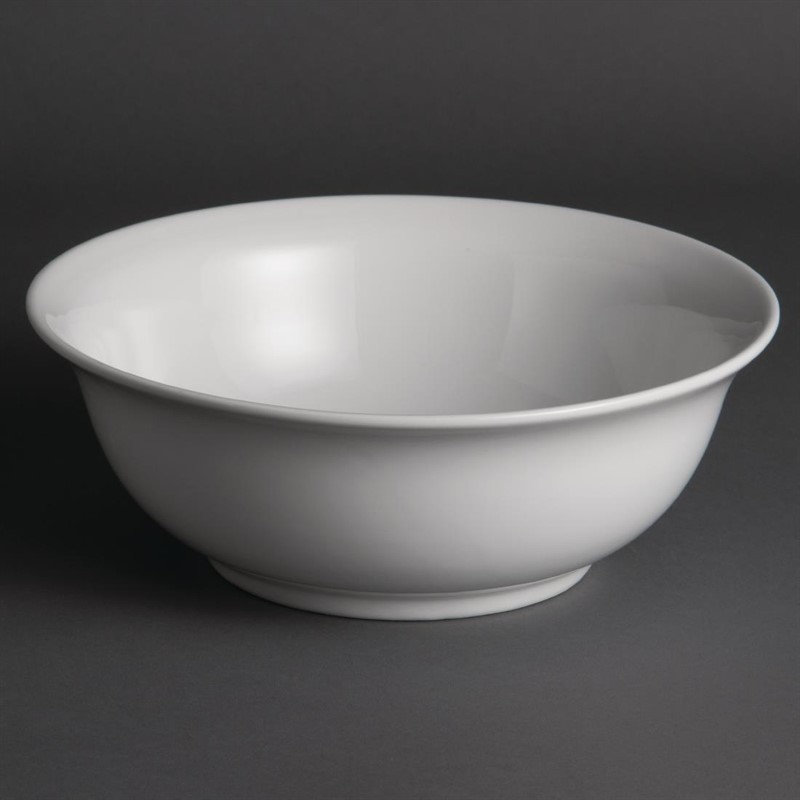  Olympia Whiteware Salad Bowls 235mm (Pack of 6) 