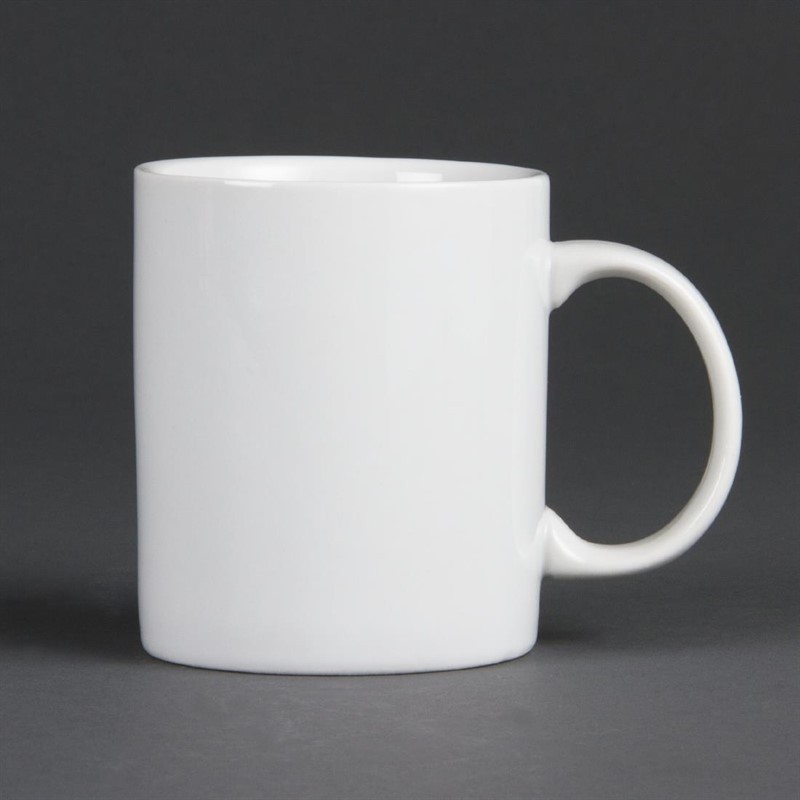  Olympia Whiteware Standard Mugs 284ml 10oz (Pack of 12) 