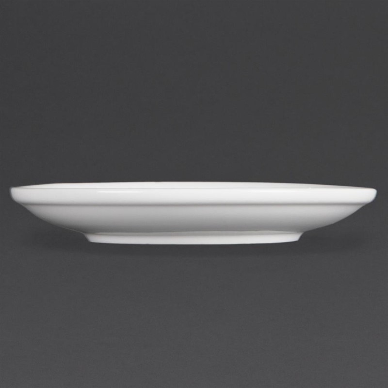  Olympia Whiteware Stacking Saucers (Pack of 12) 