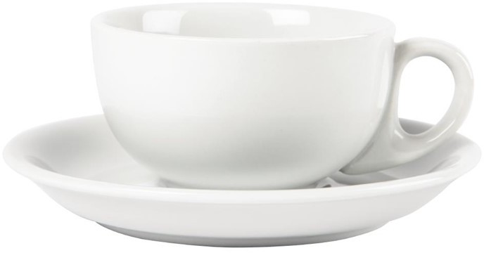  Olympia Whiteware Cappuccino Saucers (Pack of 12) 
