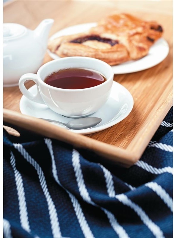  Olympia Whiteware Cappuccino Saucers (Pack of 12) 