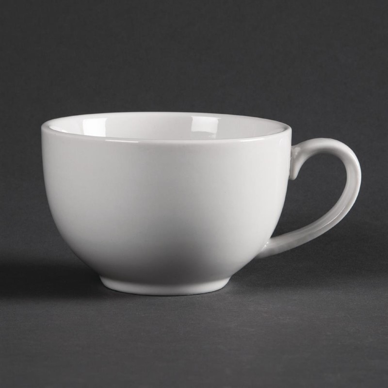  Olympia Whiteware Elegant Cups 230ml 8oz (Pack of 12) 