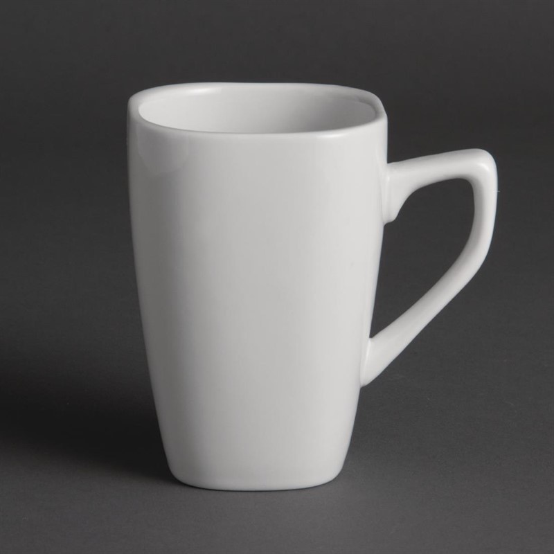  Olympia Rounded Square Mugs 284ml 10oz (Pack of 12) 