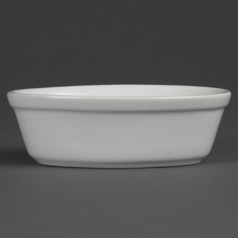  Olympia Whiteware Oval Pie Bowls 161mm (Pack of 6) 