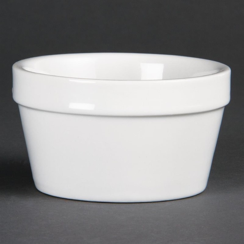  Olympia Mediterranean Ramekins White 95mm (Pack of 6) 