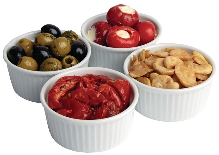  Olympia Whiteware Ramekins 80mm (Pack of 12) 