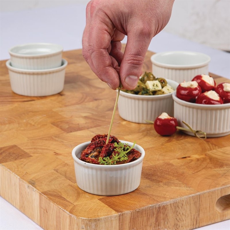  Olympia Whiteware Ramekins 80mm (Pack of 12) 