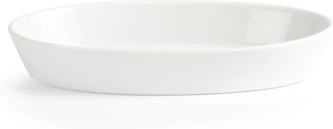  Olympia Whiteware Oval Sole Dishes 195x 110mm (Pack of 6) 