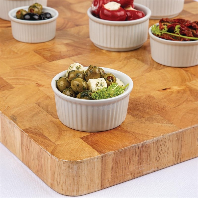  Olympia Whiteware Ramekins 85mm (Pack of 12) 