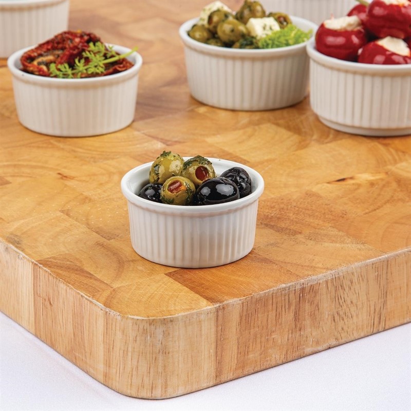  Olympia Whiteware Ramekins 70mm (Pack of 12) 
