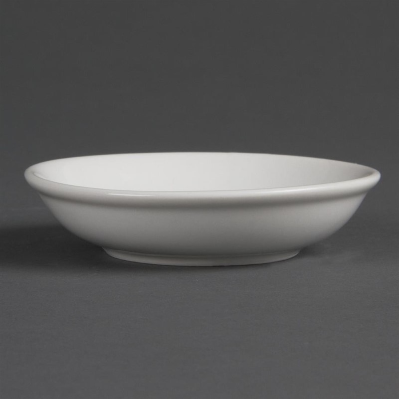  Olympia Whiteware Soy Dishes 100mm (Pack of 12) 