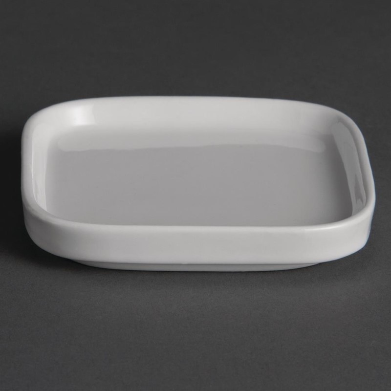  Olympia Flat Miniature Dishes 93mm (Pack of 12) 