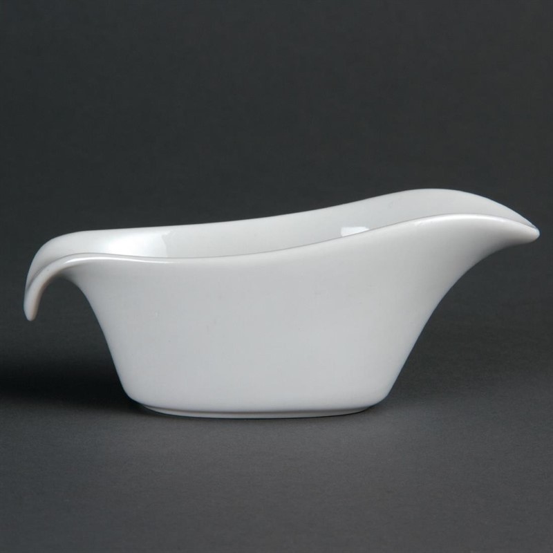  Olympia Whiteware Gravy Boats 85ml 3oz (Pack of 6) 