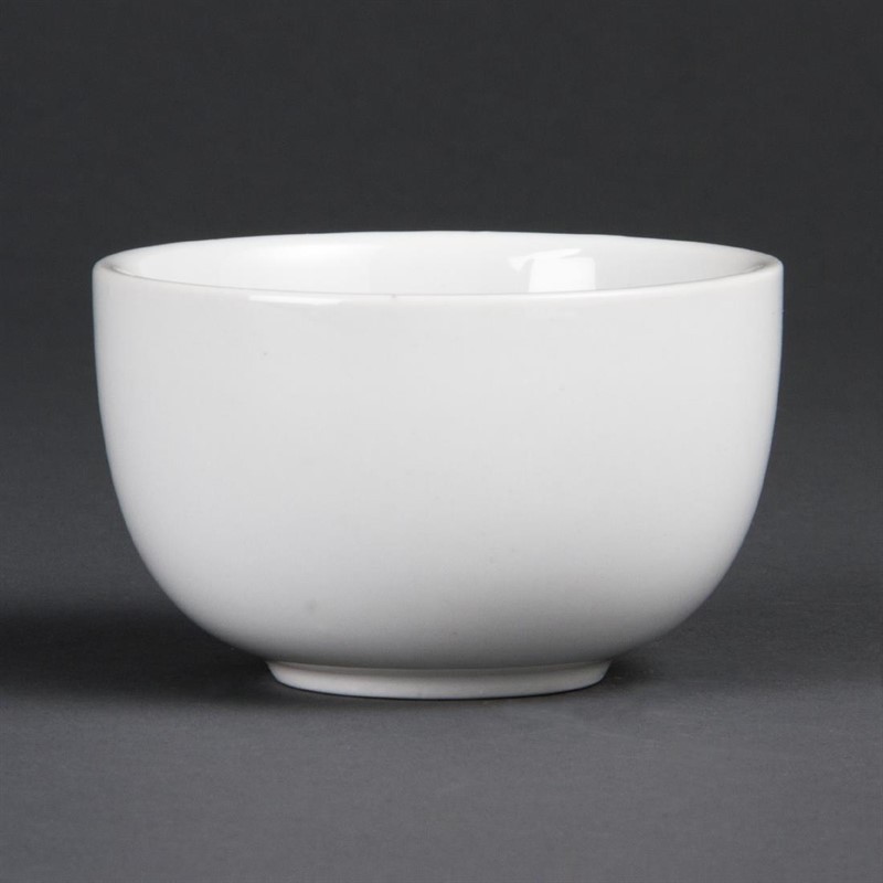  Olympia Whiteware Sugar Bowls 95mm 200ml (Pack of 12) 